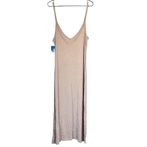 NWT Abound by Nordstrom Minimalist Tan Maxi Dress - Size: XL - Picture 7 of 7
